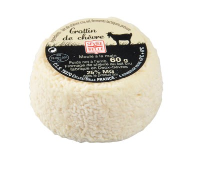 Le Crottin 60g - fromage de chèvre au lait cru moulé à la louche - gamme coupe - Sèvre & Belle